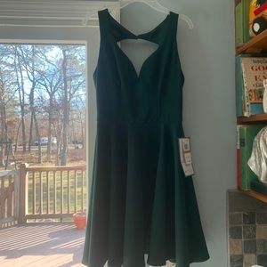 Forest green formal dress homecoming prom
